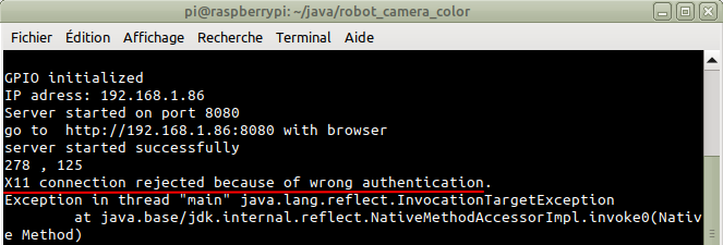 X11 connection rejected